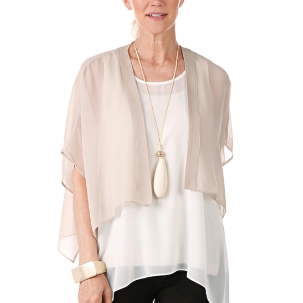 Nwt WYNNE LAYERS cropped open front cardigan